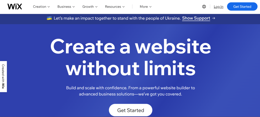 website builder Wix