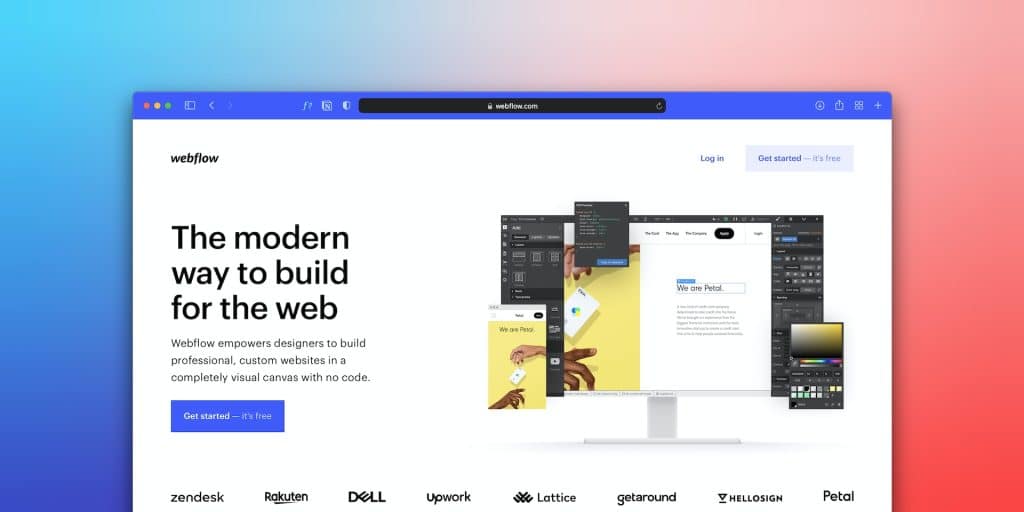 website builder Webflow