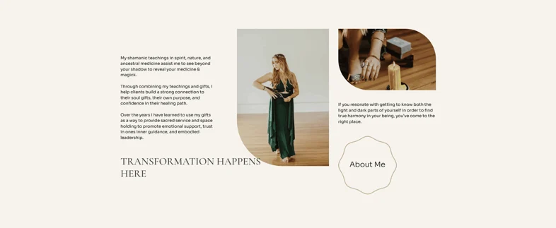 Briona Jolie website, screenshot 3
