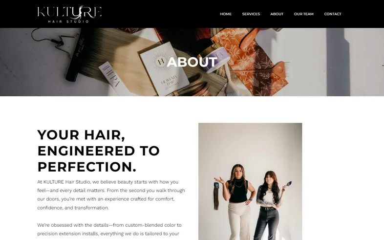 KULTURE Hair Studio about page