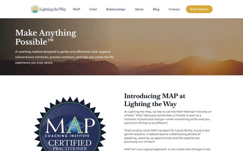 Lighting the Way page introducing the MAP Method