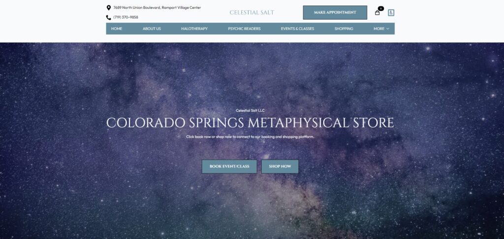 Celestial Salt website design